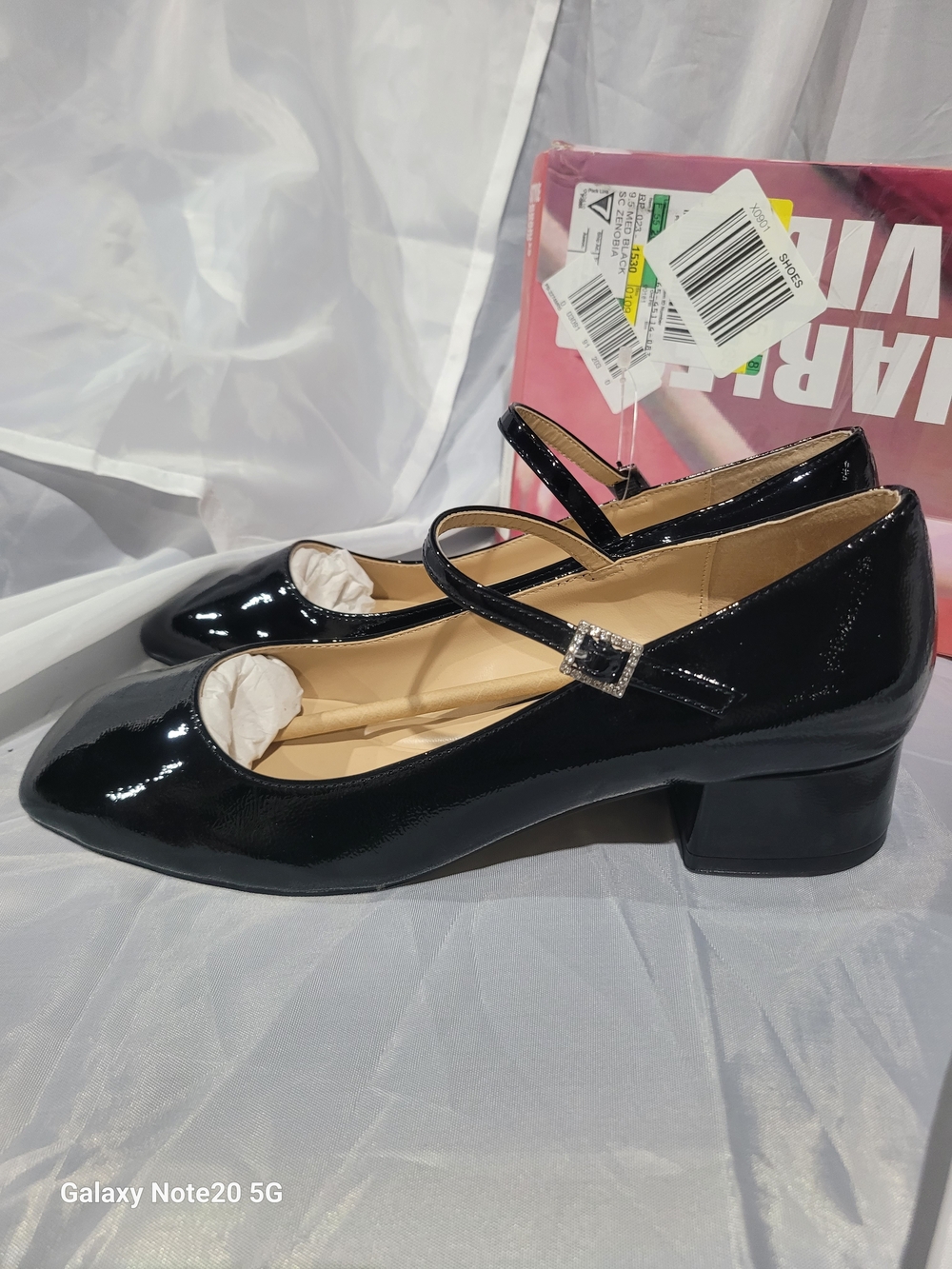 Style & Charles David Black Patent Zenovia Mary Jane Heels $130 sz 9.5 NIB - Picture 7 of 11